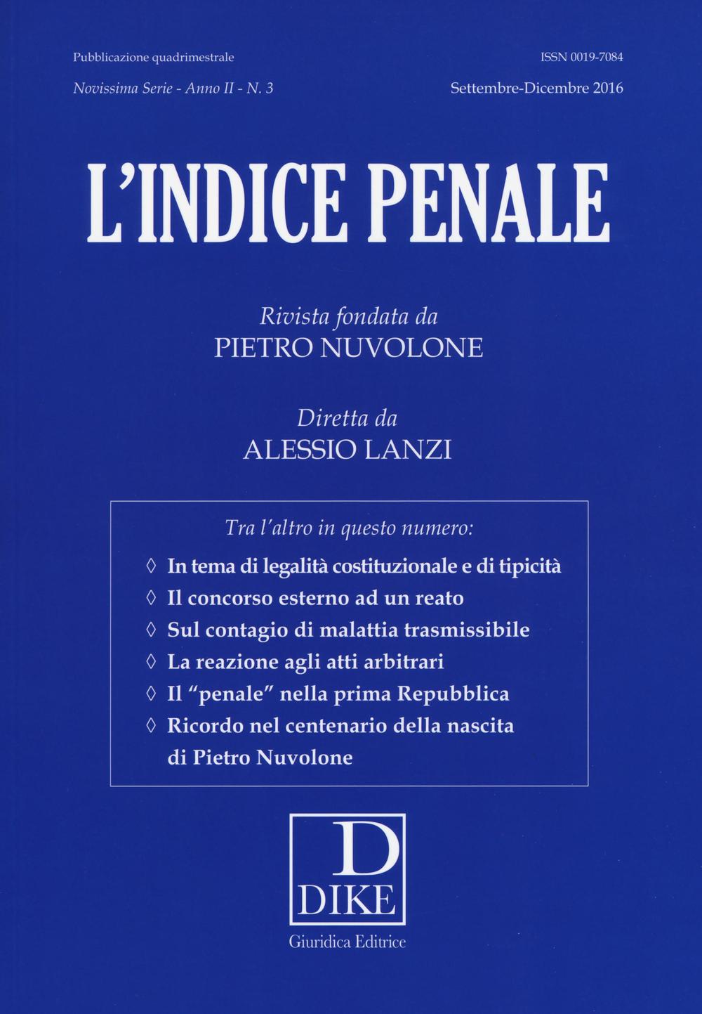 L'indice penale. Vol. 3