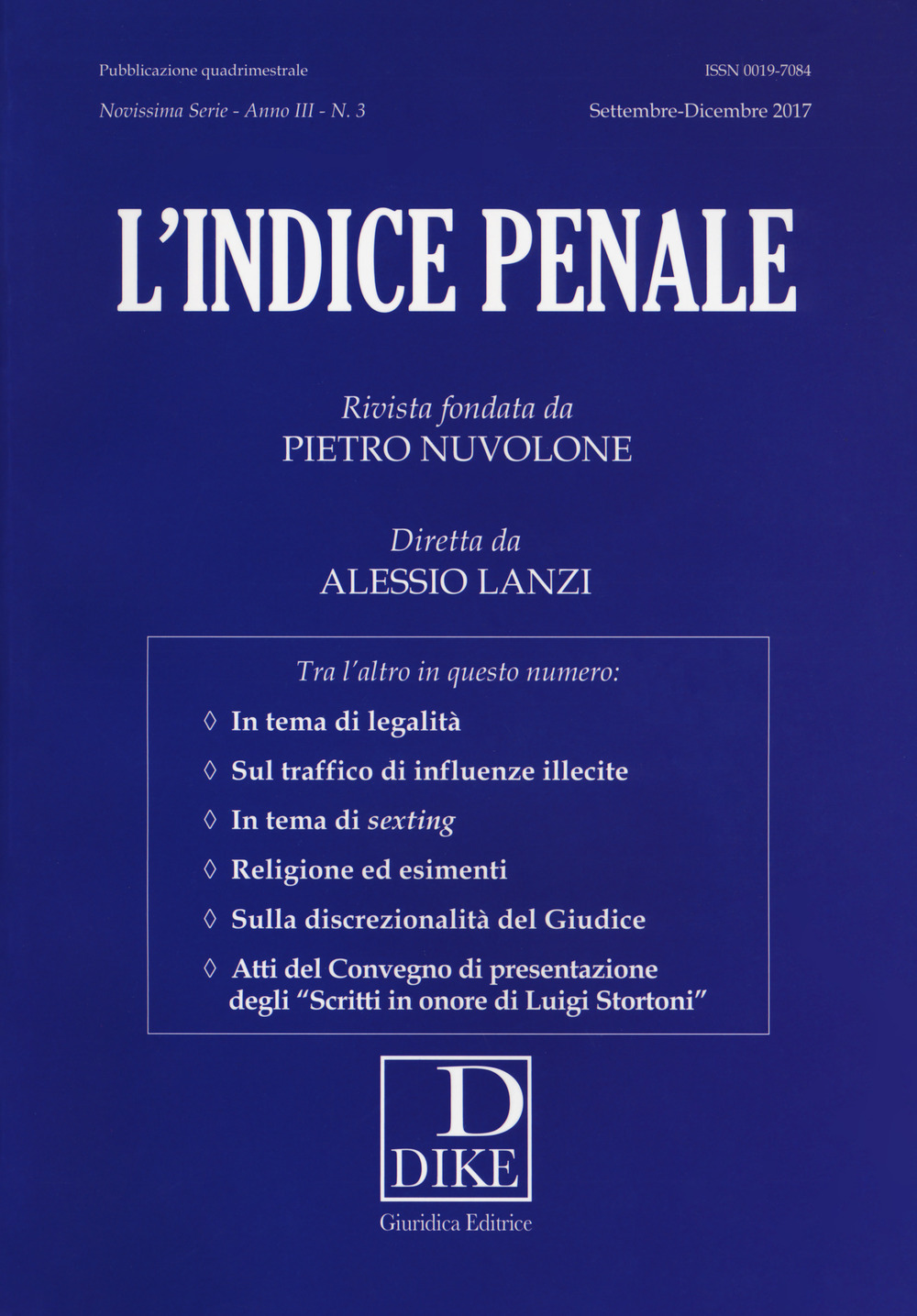 L'indice penale. Vol. 3