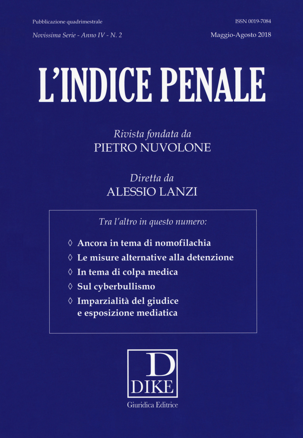 L'indice penale. Vol. 2