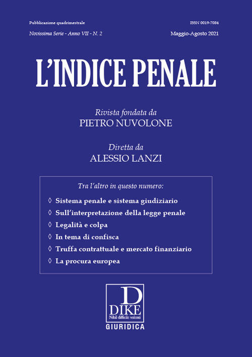L'indice penale. Vol. 2