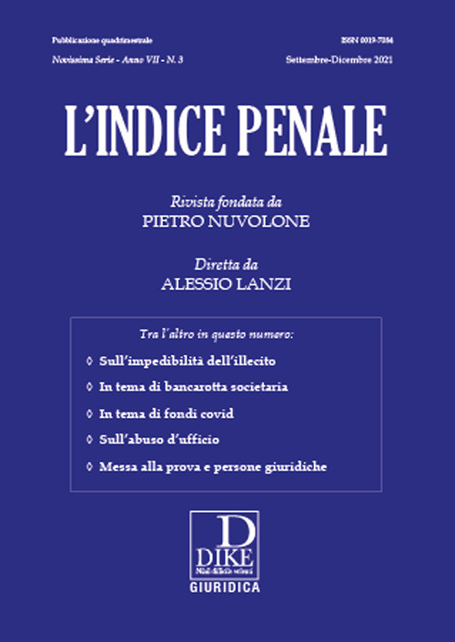 L'indice penale. Vol. 3