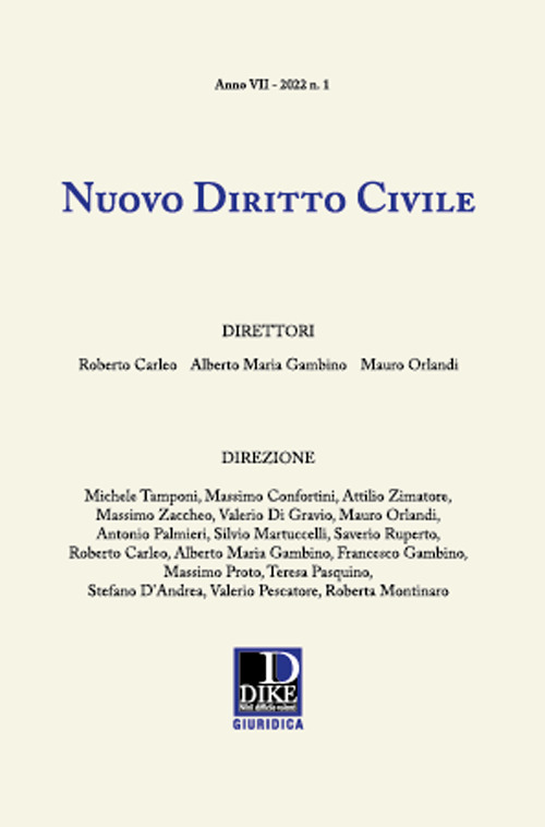 Nuovo diritto civile. Vol. 1