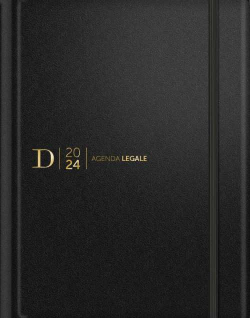 Agenda legale d'udienza 2024. Ediz. nero