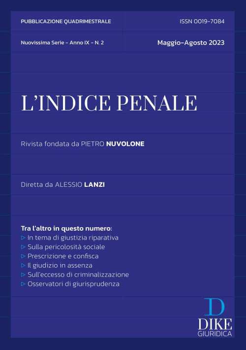L'indice penale. Vol. 2: Maggio-agosto