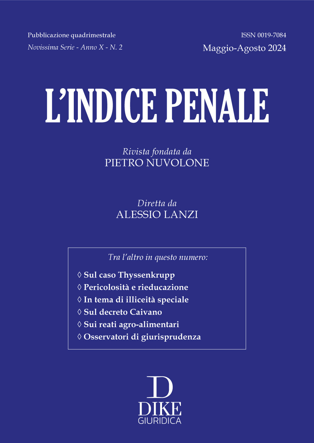 L'indice penale. Vol. 2
