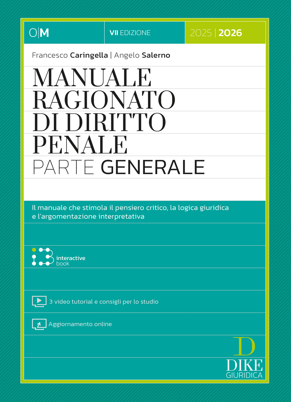 Manuale ragionato di diritto penale. Parte generale