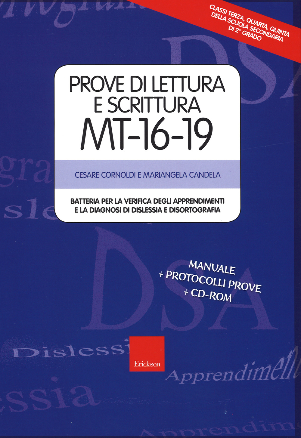 Prove di lettura e scrittura MT 16-19. Batteria per la verifica degli apprendimenti e la diagnosi di dislessia e disortografia