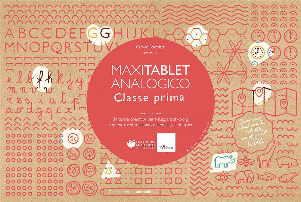 Maxi tablet analogico. Classe prima. 34 tavole operative per sviluppare al volo gli apprendimenti in italiano, matematica e discipline