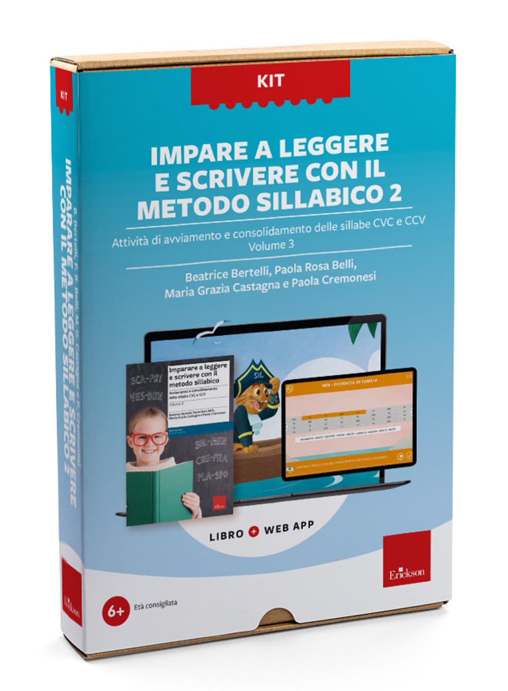 Imparare a leggere e scrivere con il metodo sillabico 2. Kit. Vol. 3: Attività di avviamento e consolidamento delle sillabe CVC e CCV