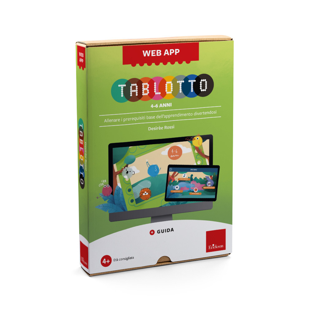 Tablotto 4-6 anni. Allenare i prerequisiti base dell'apprendimento divertendosi. Web app