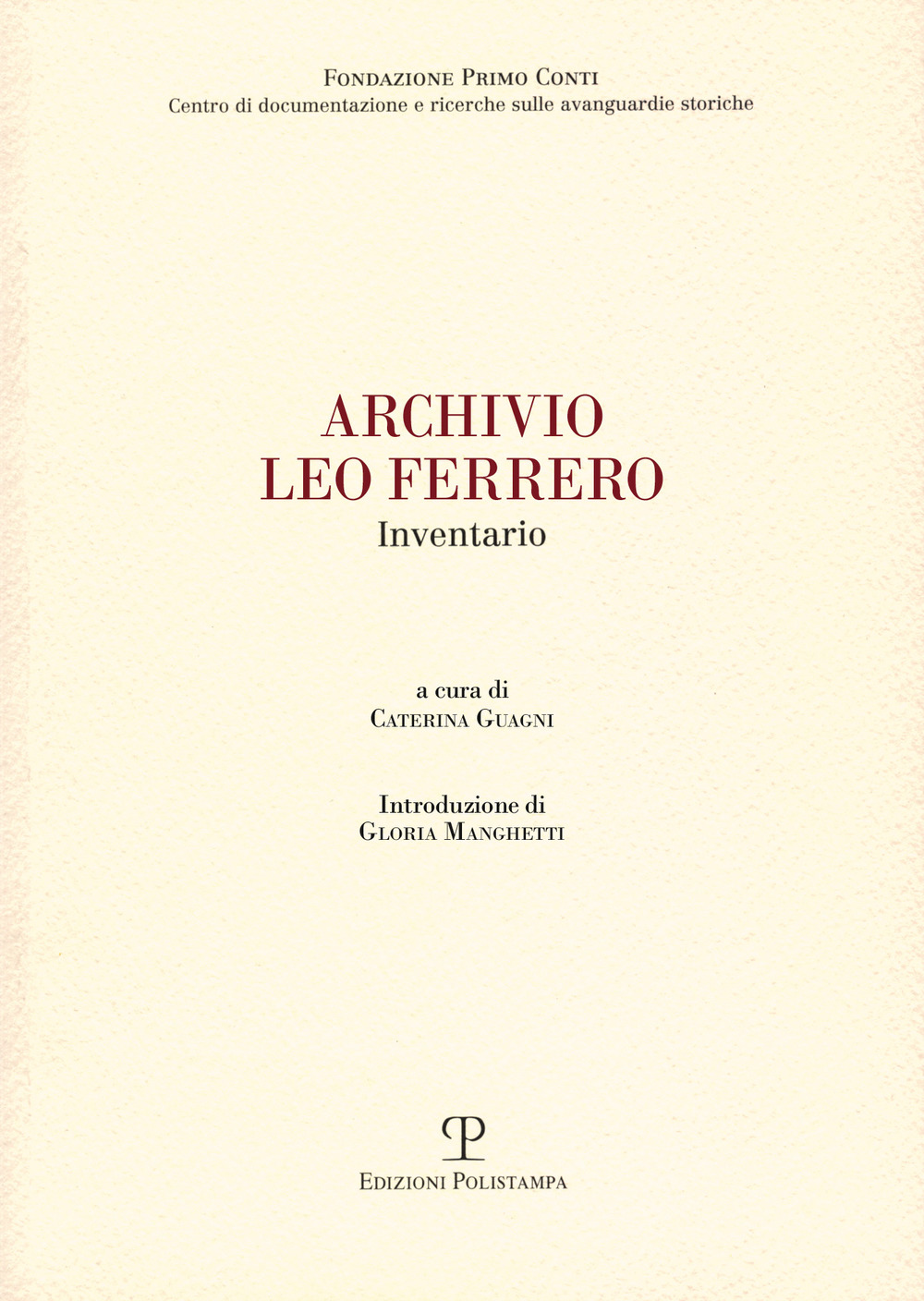 Archivio Leo Ferrero. Inventario