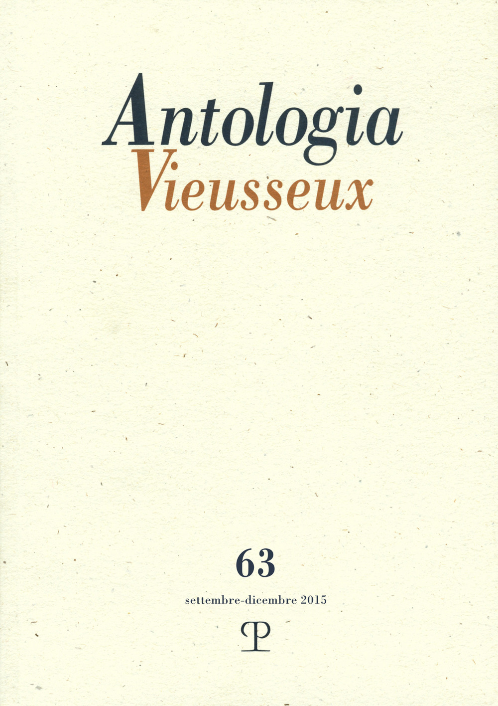 Antologia Vieusseux. Vol. 63