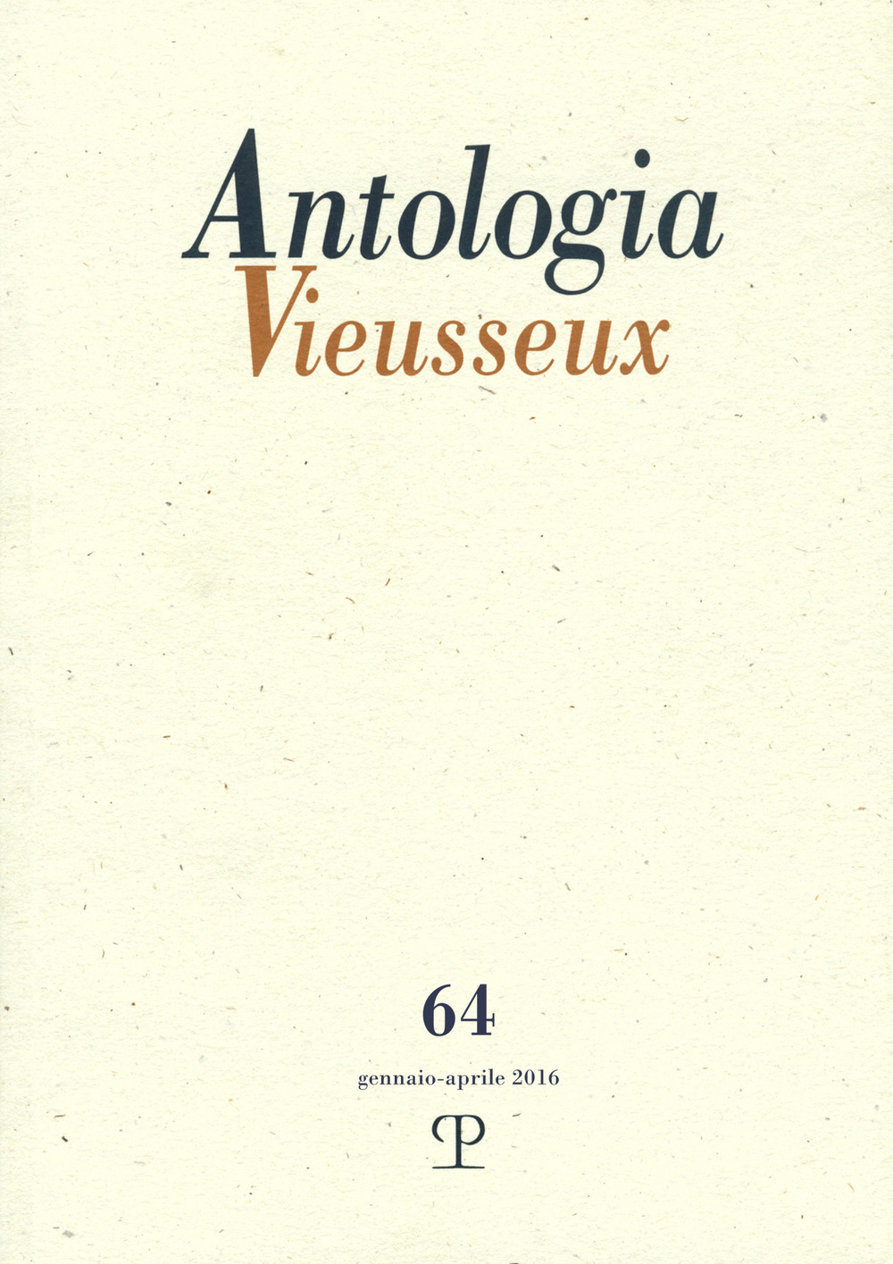 Antologia Vieusseux. Vol. 64