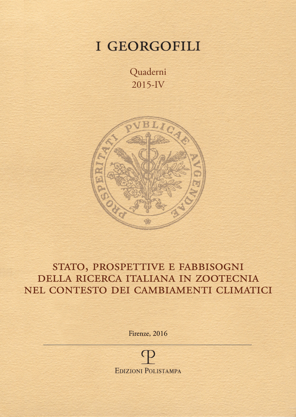 Stato, prospettive e fabbisogni della ricerca italiana in zootecnia nel contesto dei cambiamenti climatici