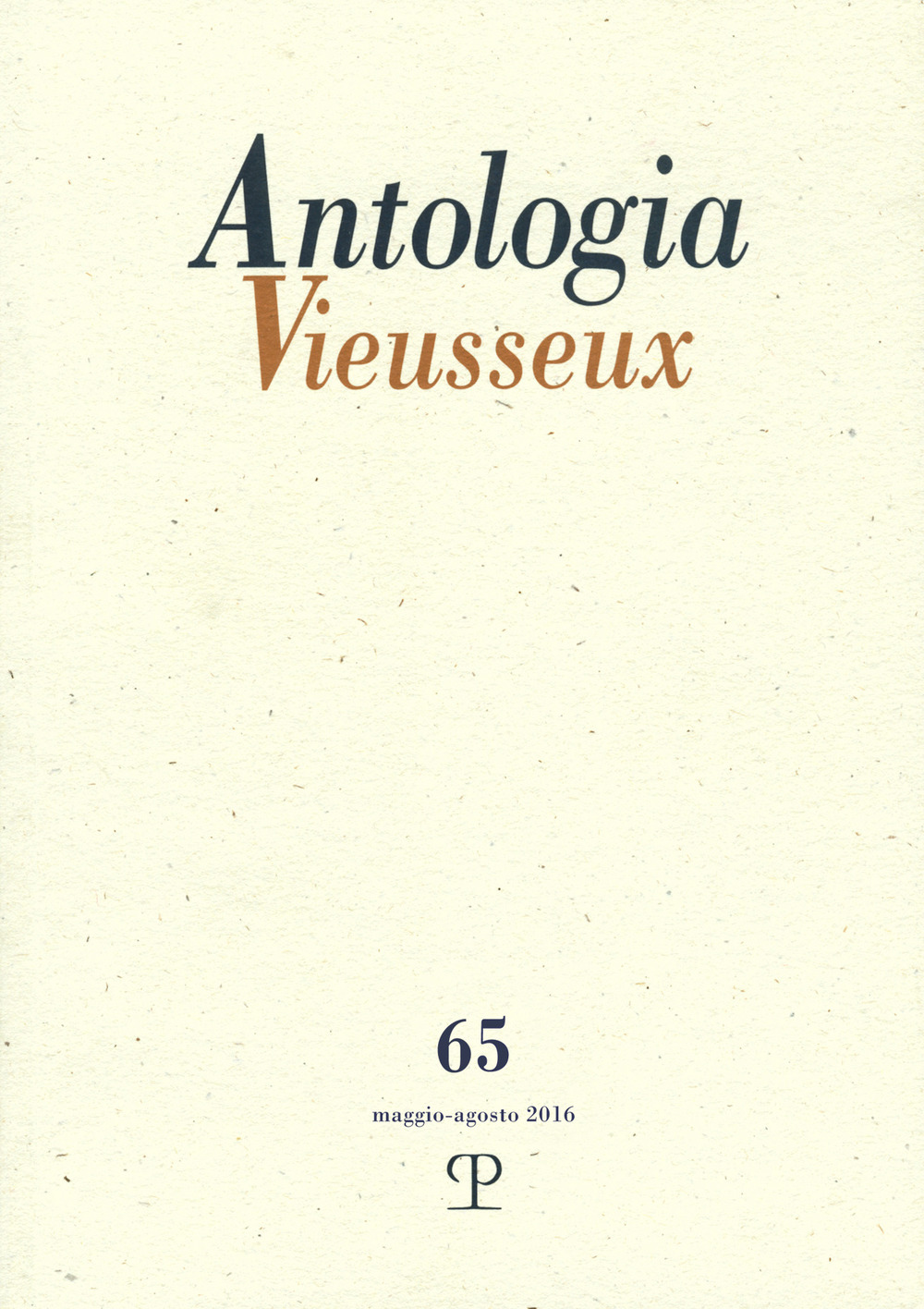 Antologia Vieusseux. Vol. 65