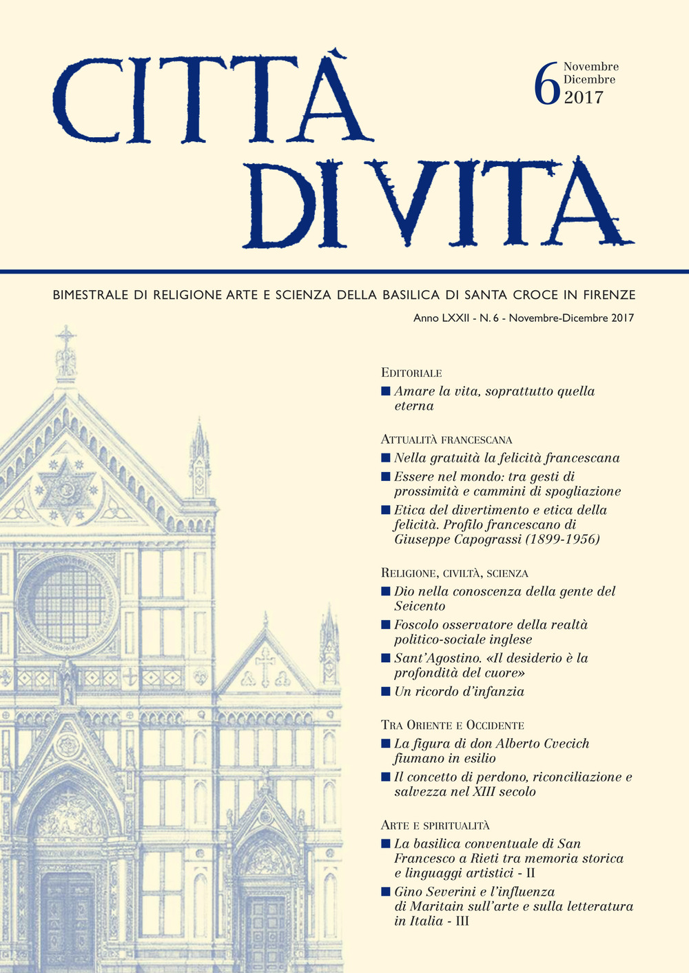 Città di vita. Vol. 6: Novembre-Dicembre