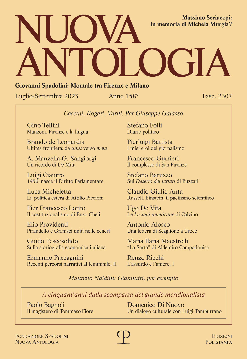 Nuova antologia. Vol. 3: Luglio-settembre