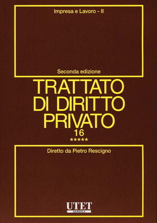 Trattato di diritto privato. Vol. 16/5: Impresa e lavoro