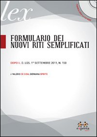 Formulario dei nuovi riti semplificati