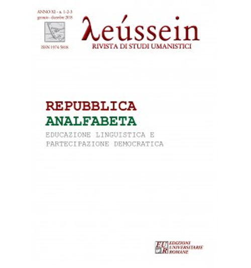 Leussein. Rivista di studi umanistici. Vol. 1-2-3: Repubblica analfabeta. Educazione linguistica e partecipazione democratica