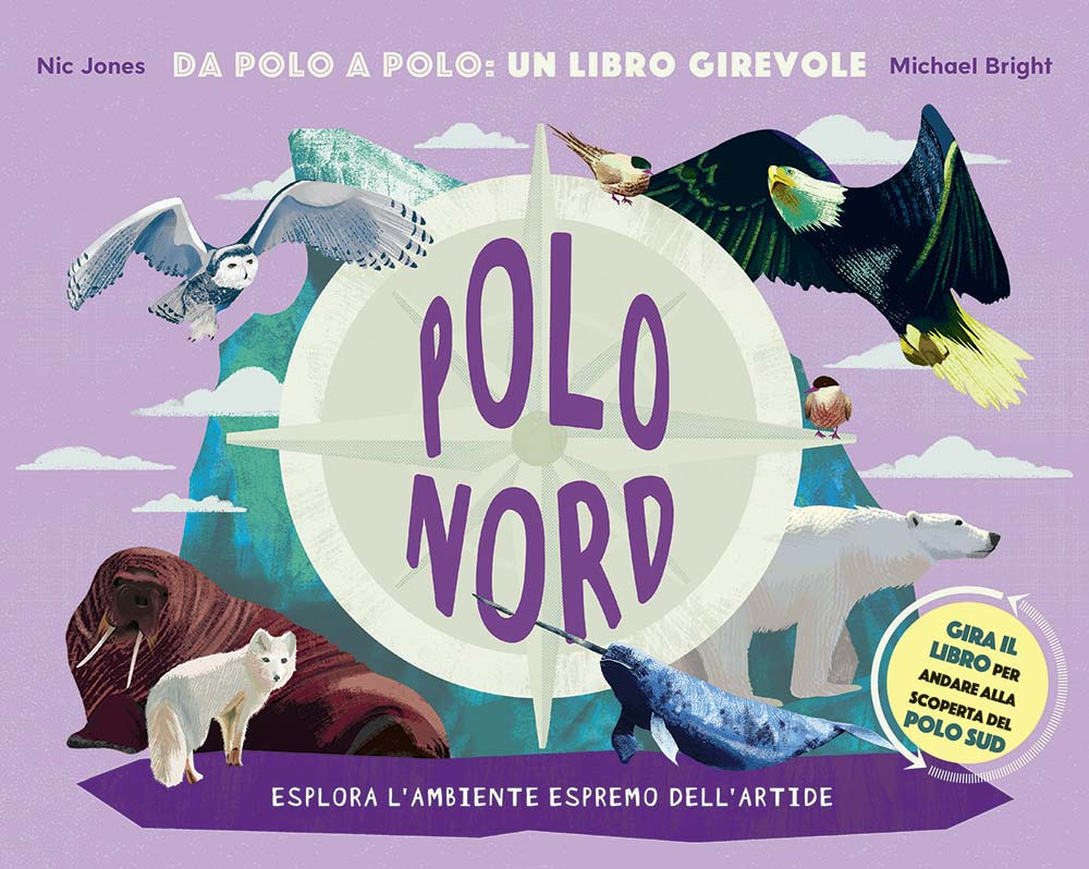 Polo Nord-Polo Sud. Da Polo a Polo: un libro girevole