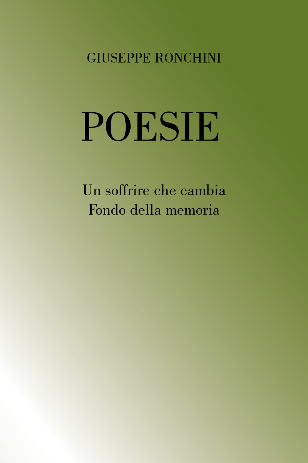 Poesie. Un soffrire che cambia fondo della memoria