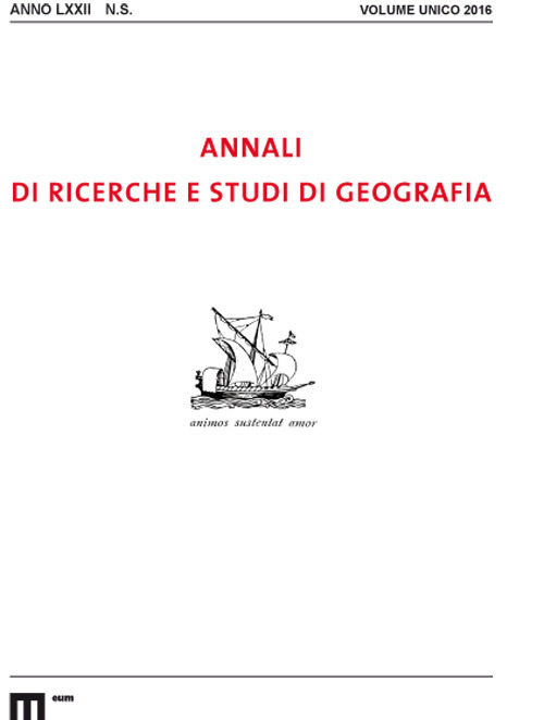 Annali di ricerche e studi di geografia. Nuova serie
