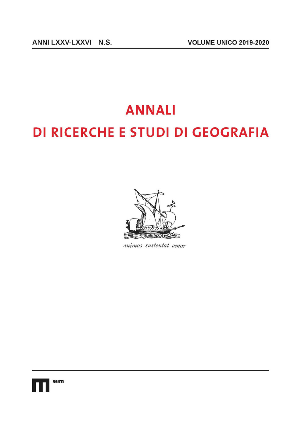Annali di ricerche e studi di geografia