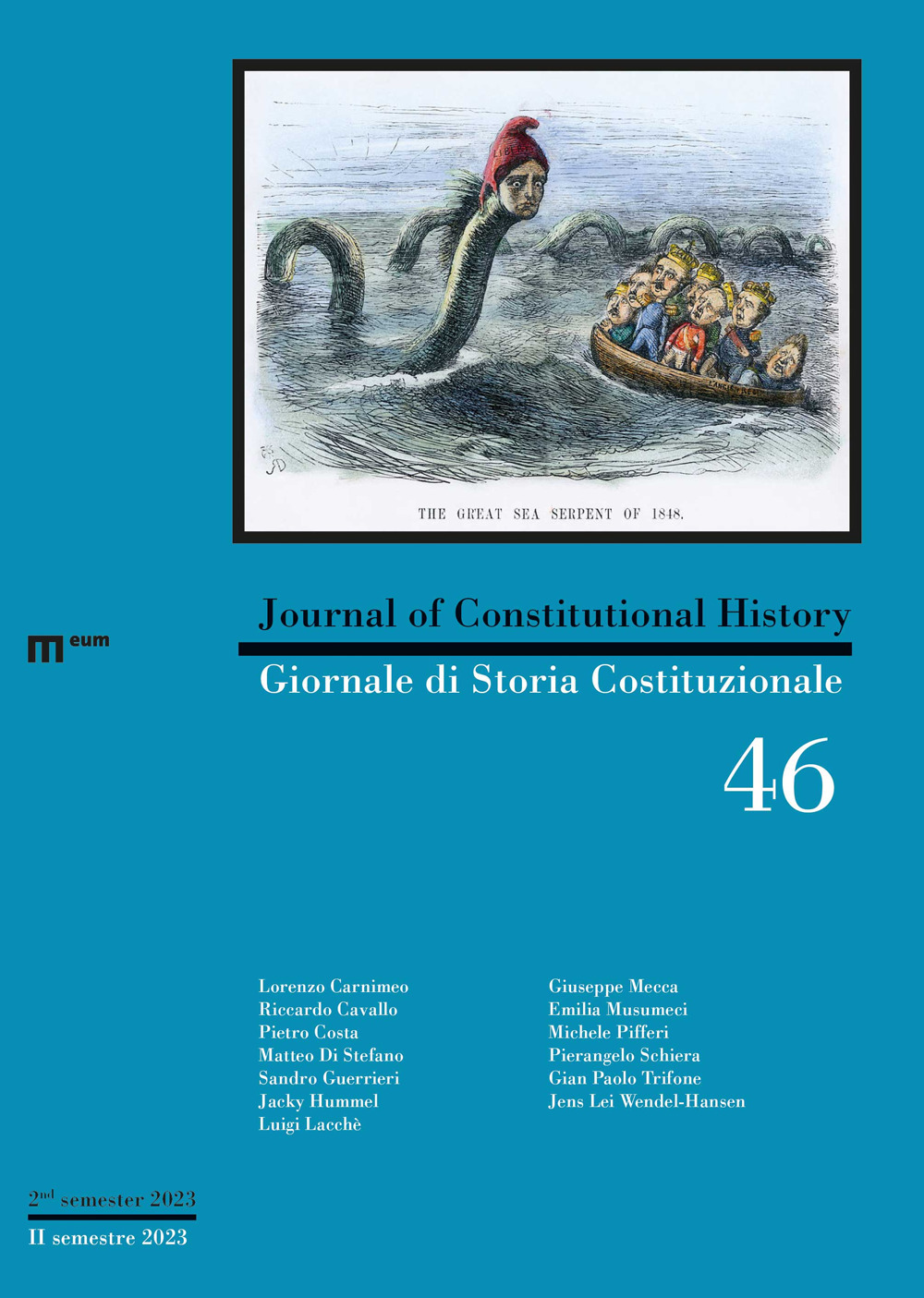 Giornale di storia Costituzionale-Journal of Constitutional history. Vol. 46