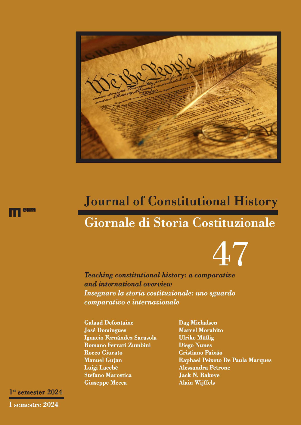Giornale di storia Costituzionale-Journal of Constitutional history. Vol. 47