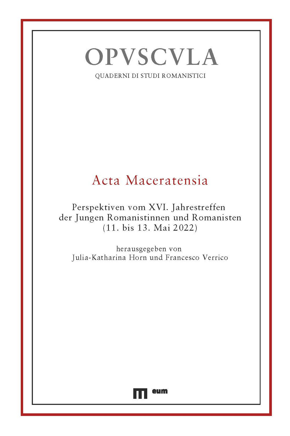 Acta maceratensia