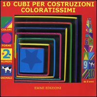 Colori numeri forme animali. Cubi per costruzioni