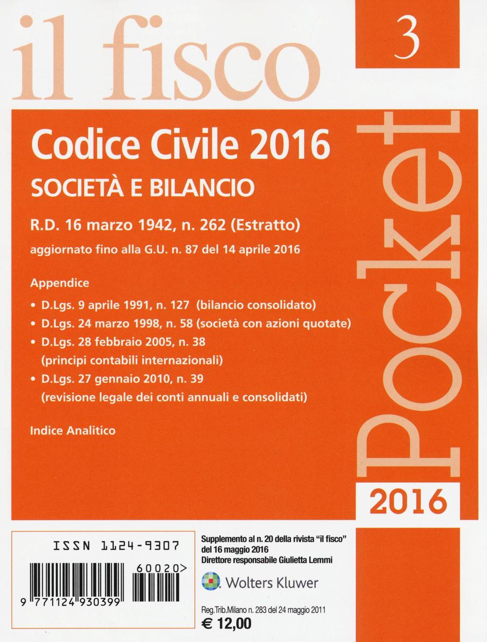 Codice civile. Società e bilancio