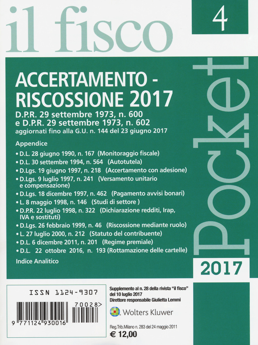 Accertamento e riscossione 2017