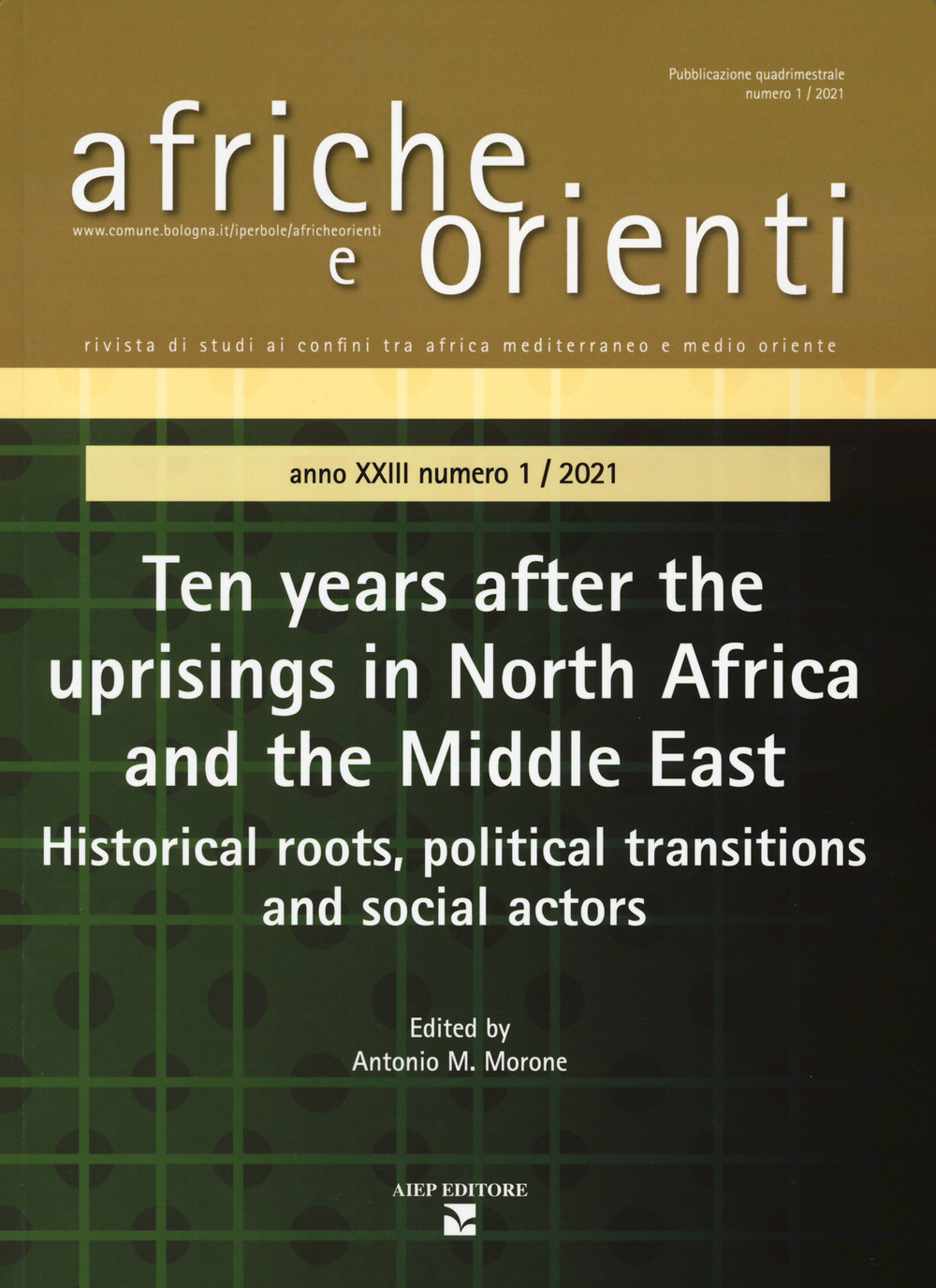 Afriche e Orienti. Vol. 1: Ten years after the uprisings in North Africa and Middle East. Historical roots, political transitions and social actors