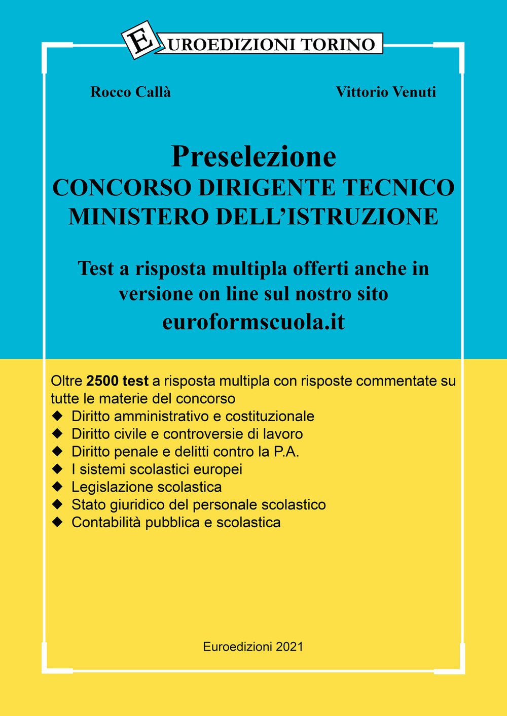 Preselezione concorso dirigente tecnico ministero dell'istruzione