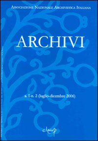 Archivi. Luglio-dicembre 2006