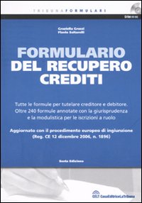 Il formulario del recupero crediti