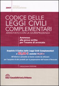 Codice delle leggi civili complementari. Annotato con la giurisprudenza