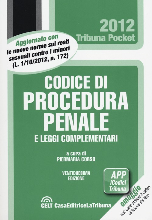 Codice di procedura penale e leggi complementari