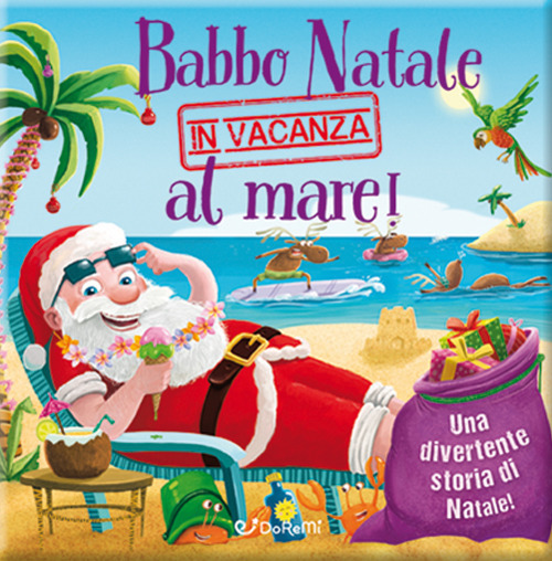 Babbo Natale in vacanza al mare! Luccichini di Natale