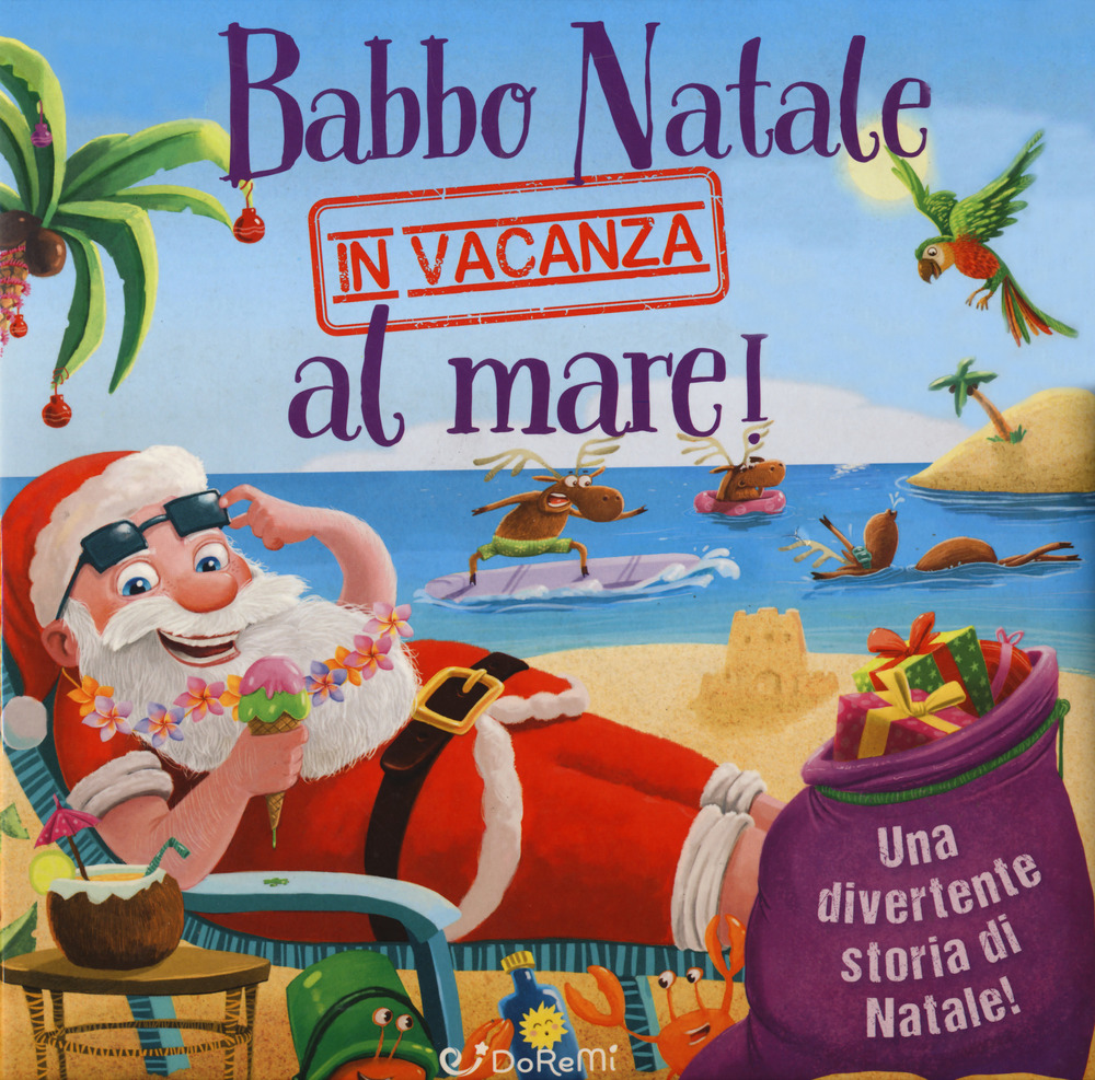 Babbo Natale in vacanza al mare! Luccichini di Natale