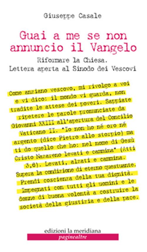 Guai a me se non annuncio il Vangelo