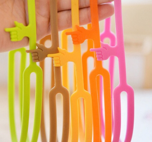 Segnalibro silicone 5 colori