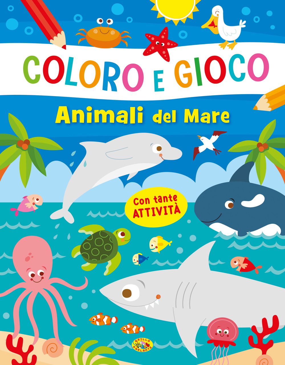 Animali del mare. Coloro e gioco