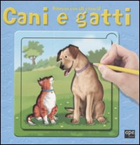 Cani e gatti. Disegna con gli stencil