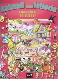 Animali della fattoria. Libro puzzle. Con adesivi