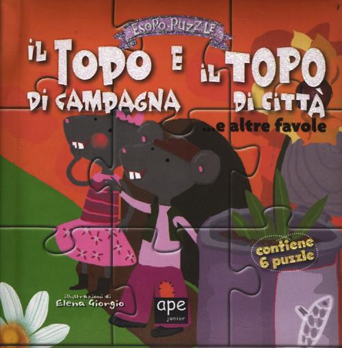 Il topo di campagna e il topo di città... e altre favole. Esopo puzzle