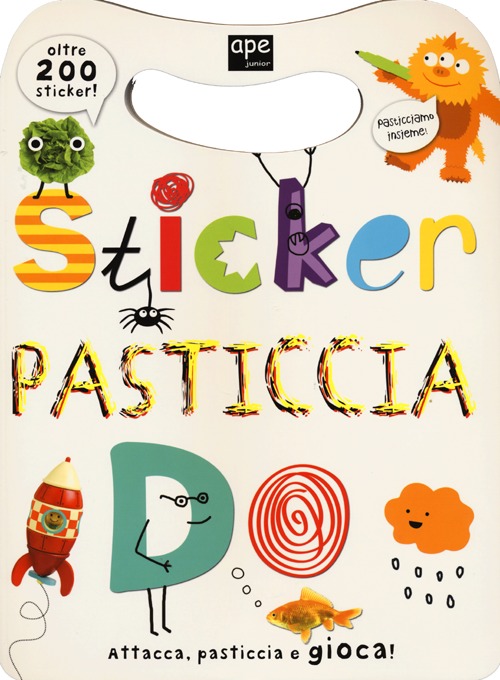 Sticker pasticcia. Con adesivi