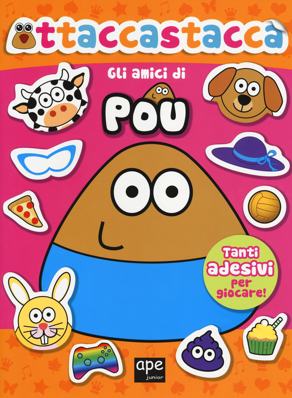 Gli amici di Pou. Attaccastacca. Con adesivi